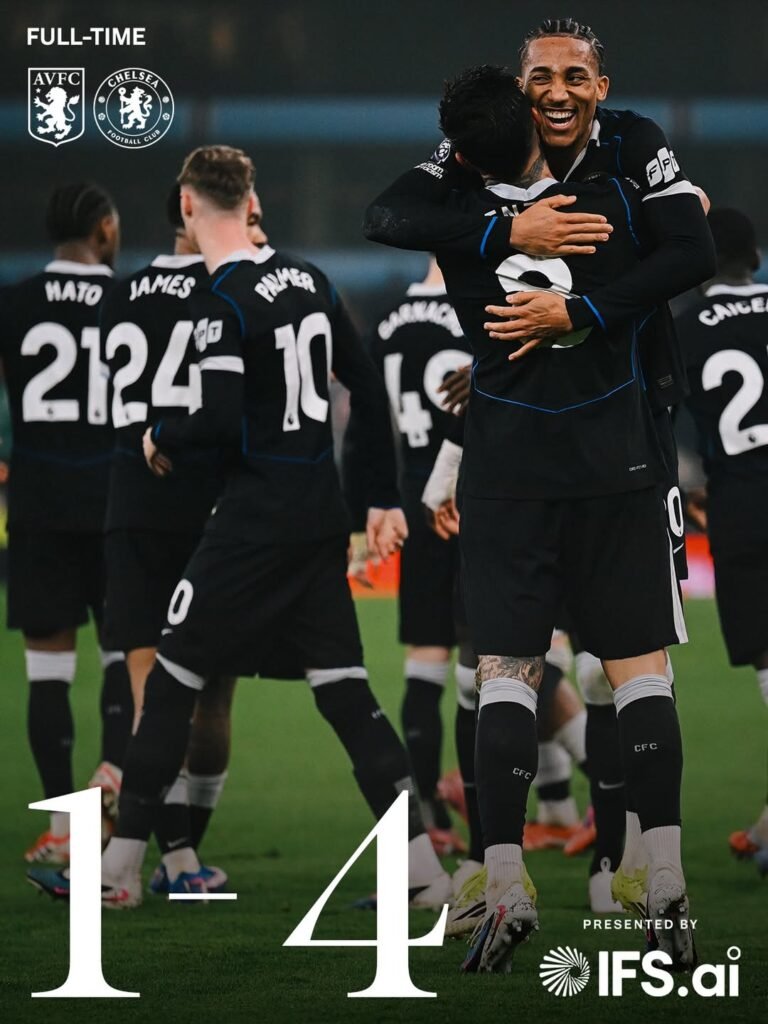 Chelsea comeback victory 4-1 Aston Villa