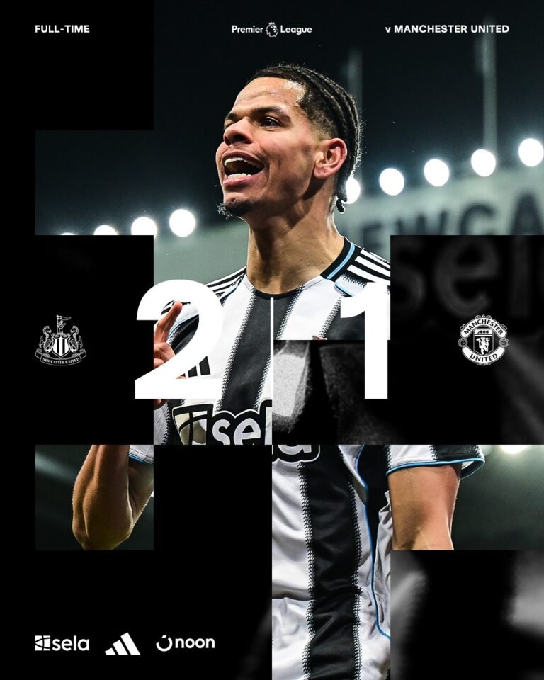 Newcastle-2-1 Manchester-United-result